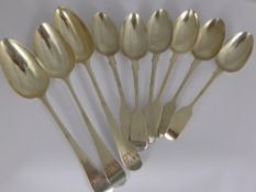 A Miscellaneous Selection of Solid Silver Teaspoons, including three teaspoons London hallmarked