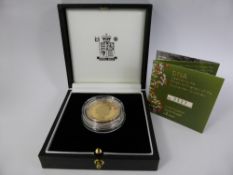 A Royal Mint DNA 50th Anniversary of the Double Helix Discovery United Kingdom Gold Proof £2 Coin.