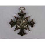 A Kings School Birmingham Silver Medal, awarded to T Foley Bache, dated 1898.