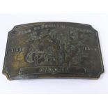 A Collection of Misc items including a Zippo lighter, Wells Fargo & Co., "Omaha" belt buckle and a