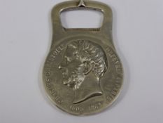 A Silver Charles Christofel Medallion, engraved 16 March 1983, St Dennis, approx 95 gms