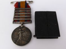 A Victorian Silver South African Medal. The medal 22835 SHG; W. Turk, 3rd Company, IMP; YEO. The