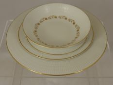 A Part Royal Doulton  " Fairfax " Dinner Service comprising six dinner plates, sxi dessert plates,