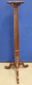 A Tall Mahogany Torchere, approx 137 cms h