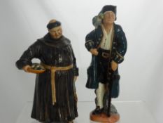 A Royal Doulton Figure entitled Long John Silver HN2204 together with The Jovial Monk HN2144.