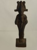 An Antique Metal Figure of Osiris, approx 15 cms high.