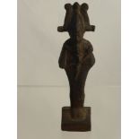 An Antique Metal Figure of Osiris, approx 15 cms high.