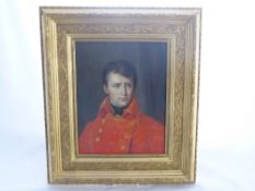 D. Saumon, Original Oil on Canvas, depicting Napoleon, dated 1981, presented in a gilt wood frame,