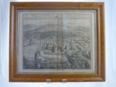 Middlesex Kip (Joannes) Engraving, depicting  Hampton the Seat of Phillip Shappard, approx 48 x 38