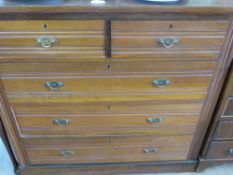 An Edwardian Pine Chest of Drawers, having two short and three long drawers, approx 101 x 49 x 100