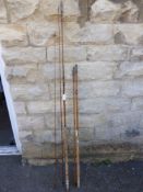 A Vintage Seales Octofloat 3 pce Split Cane Salmon Rod, with inscription "Bought new in 1953 for £