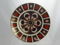 Two Large Royal Crown Derby Plates, Imari Pattern Plates, Nos. 1128 XLVI 27cms dia.