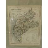 A Quantity of Antique Prints, primarily topography, architectural interest and some maps, the