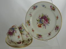 A Part T.Goode & Co Ltd Porcelain Tea Set, comprising milk jug, creamer, two breakfast cup