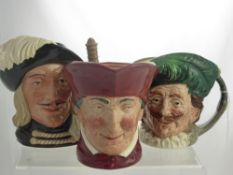 Royal Doulton Character Jugs, including The Cavalier, Aramis D6441 (2nd), Two The Cardinal and two