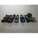 Collection of Thirteen 1:76th or "00" Scale Classic Cars and Vehicles from the 1950's and 60's,