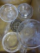 A Collection of Miscellaneous Cut Glass including Stuart Rose Bowls, vases etc. (7).