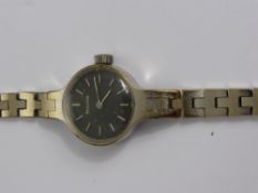 A Lady's Vintage Stainless Steel Bulova Wrist Watch.