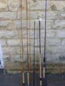 A Collection of Miscellaneous Fly Rods, including "Scottie" limpregnated 2 pce split cane by J. S.