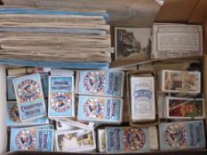 A Large Quantity of Cigarette Cards, loose, original boxes and albums, primarily John Player & Sons,