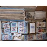 A Large Quantity of Cigarette Cards, loose, original boxes and albums, primarily John Player & Sons,