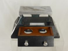 An Ink Stand in the form of an engine work bench manufactured as a retirement gift to  W A Wilson by