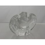 A Steuben Crystal Figure of an Eagle with wings outstretched, signed to the base, approx 12.3 cms