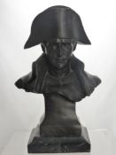 Arthur-Marie-Gabriel du Passage Lecompte 1838-1909, A Late 19th C Bronze Bust of Napoleon,