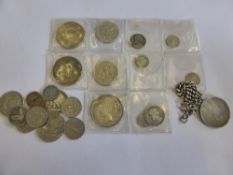 A Collection of Miscellaneous American Coins, including Liberty Dollars 1922, 1926, 1928 and 1922