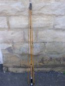 A Hardy Bros Ltd "Goldcrest" Neo Cane 6# 3 pce vintage cane fly rod No. 4466 having aluminium end