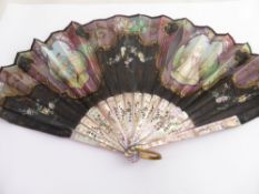 Miscellaneous Collection of Antique Fans, including a marriage fan, 1920's fan and two further