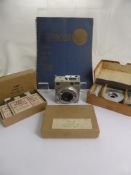 A Vintage Jaeger le Coutre Co., Compass Camera, the camera No. 2485 having original instruction