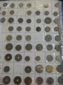 A Collection of Five Coin Albums including GB copper and silver, pennies, half pennies,,