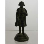 Circa 19th Century Cast Bronze Figurine of Napoleon,  approx 13 cms