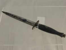 A Fairbairn Sykes 3rd Pattern Fighting Knife -  Cross Keys Hilt Marking -  Hilt approx 12cms