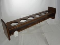 A Victorian Mahogany Desk Top Drinks Holder.