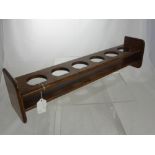 A Victorian Mahogany Desk Top Drinks Holder.