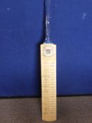 A Full Size Cricket Bat signed by Gloucestershire County Cricket Club Team 1990.