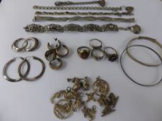 Quantity of Miscellaneous Silver 925 and Sterling Jewellery, including earrings, rings, bracelets,