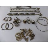 Quantity of Miscellaneous Silver 925 and Sterling Jewellery, including earrings, rings, bracelets,