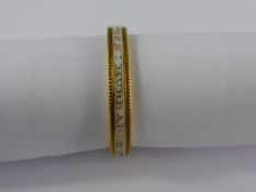 A Georgian High Carat Yellow Gold and White Enamel Mourning Ring, the ring inscribed Hubbard St Ob