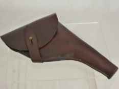 A WWI  Leather Officers Firearms Holster, for a Colt 455 Pistol.