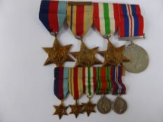 Group of Four Medals, 1939-45 Star, Africa Star, with first army bar, Defence Medal Italian Star