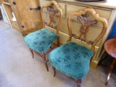 A Pair of French Style Bedroom Chairs