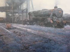 David Shepherd Limited Edition print entitled "Black Five Country" No. 298/850 signed in pencil