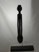 An Ebony Congolese Ceremonial Spoon, on a stand.