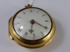 Circa 1800 G Yonge & Son A Gentleman's High Carat Yellow Gold Pair Cased Fusee Pocket Watch, the