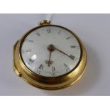 Circa 1800 G Yonge & Son A Gentleman's High Carat Yellow Gold Pair Cased Fusee Pocket Watch, the