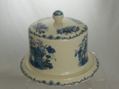 A Large Masons Ironstone Cheese Dome of fruit basket design.