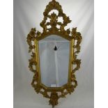 A Contemporary French Gilt Wood Style Mirror, approx 84 x 40 cms.